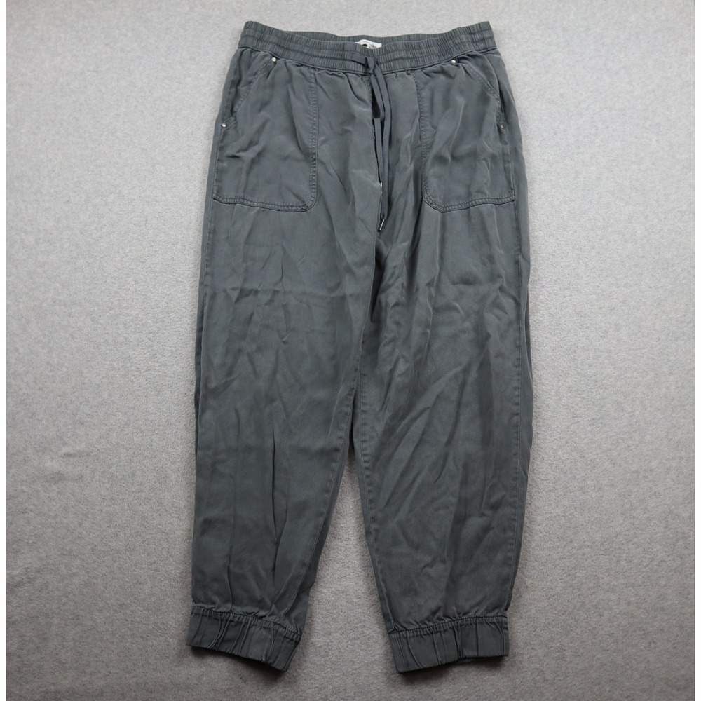 Nicole Miller Joggers Womens XL Gray Lyocell Elastic Waist Drawstring Pants